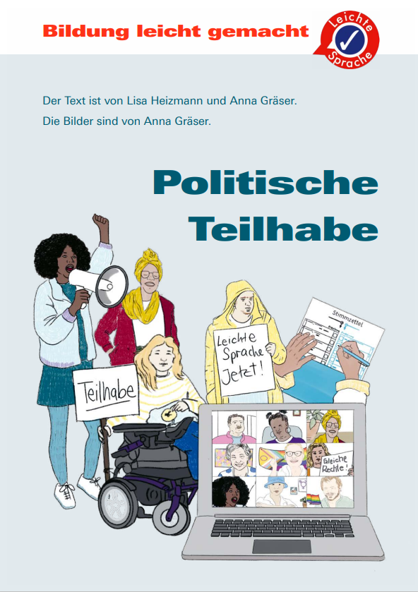 Titelbild der Broschüre "Politsche Teilhab" der Rosa Luxemburg Stiftung